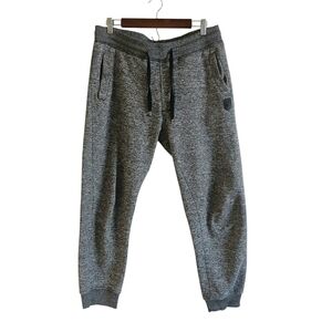 Southpole Joggers Pants Men's Large Gray Marled Logo Athleisure Lounge Gym